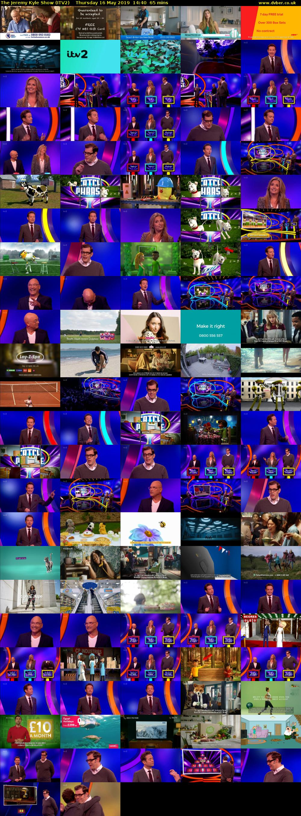The Jeremy Kyle Show (ITV2) Thursday 16 May 2019 14:40 - 15:45