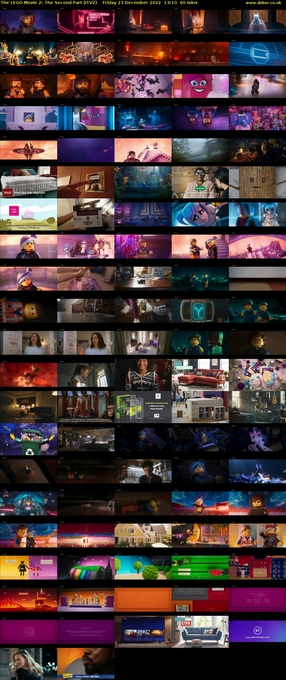 The LEGO Movie 2: The Second Part (ITV2) Friday 23 December 2022 13:10 - 14:10