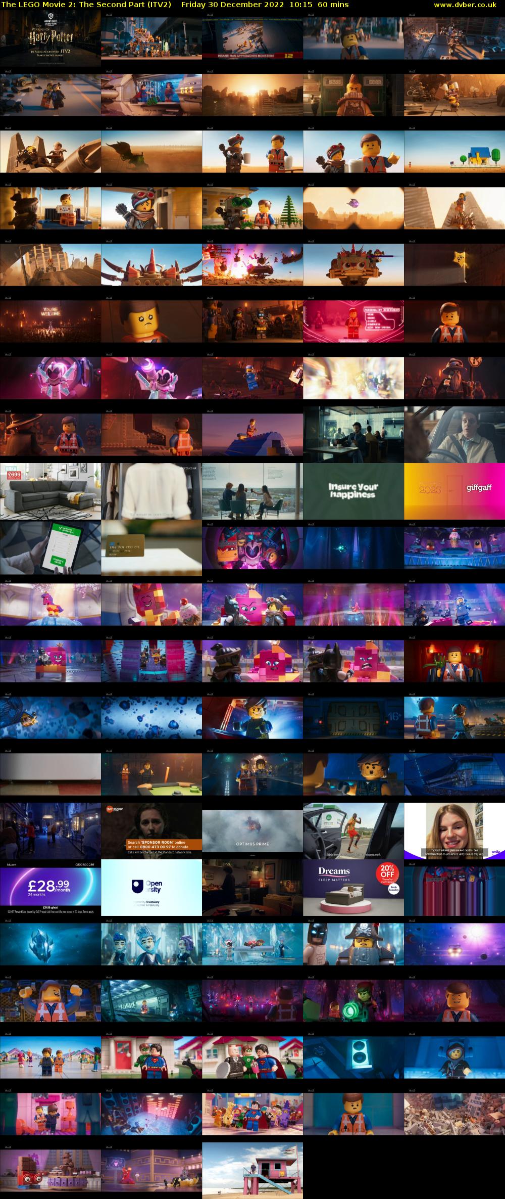 The LEGO Movie 2: The Second Part (ITV2) Friday 30 December 2022 10:15 - 11:15
