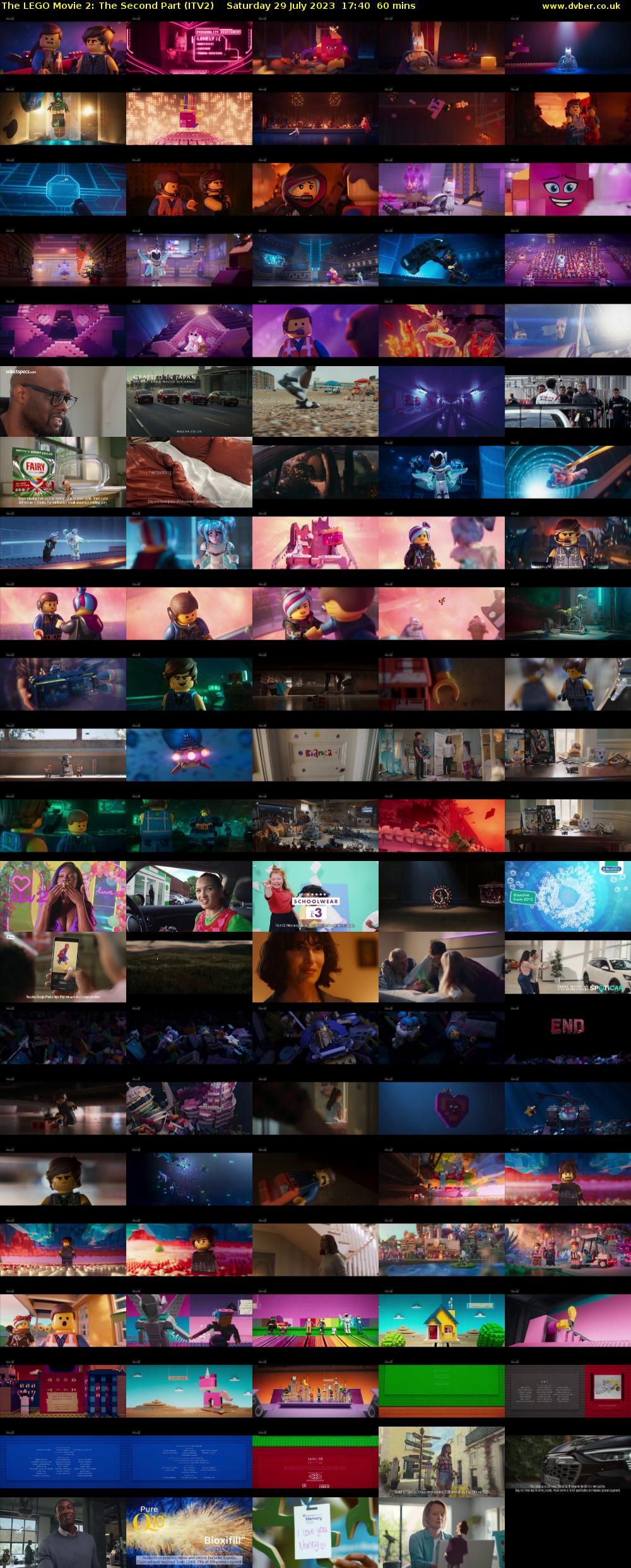 The LEGO Movie 2: The Second Part (ITV2) Saturday 29 July 2023 17:40 - 18:40