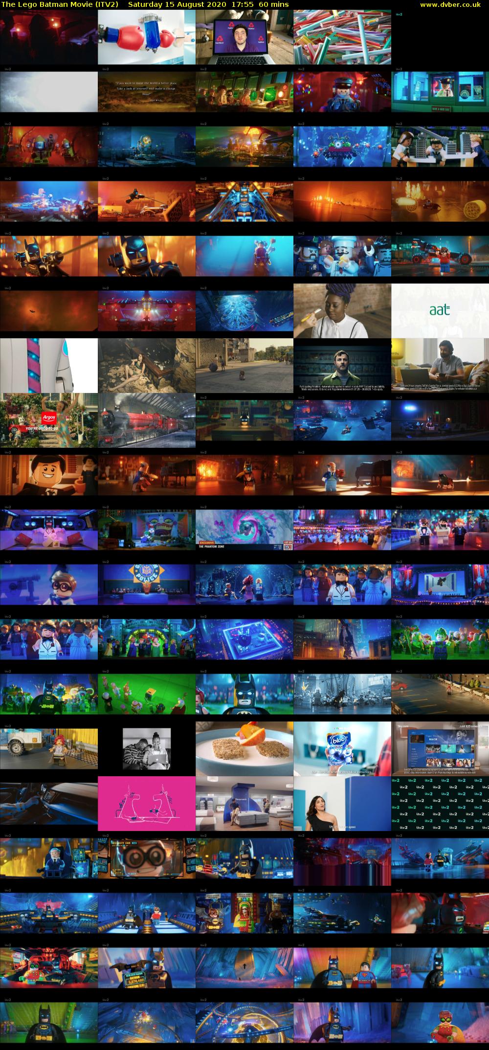 The Lego Batman Movie (ITV2) Saturday 15 August 2020 17:55 - 18:55