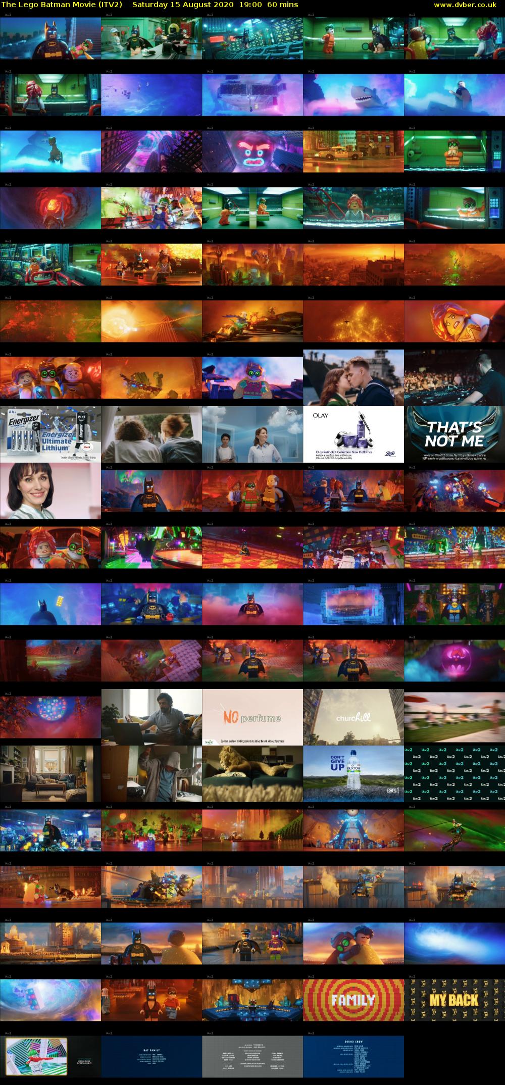 The Lego Batman Movie (ITV2) Saturday 15 August 2020 19:00 - 20:00