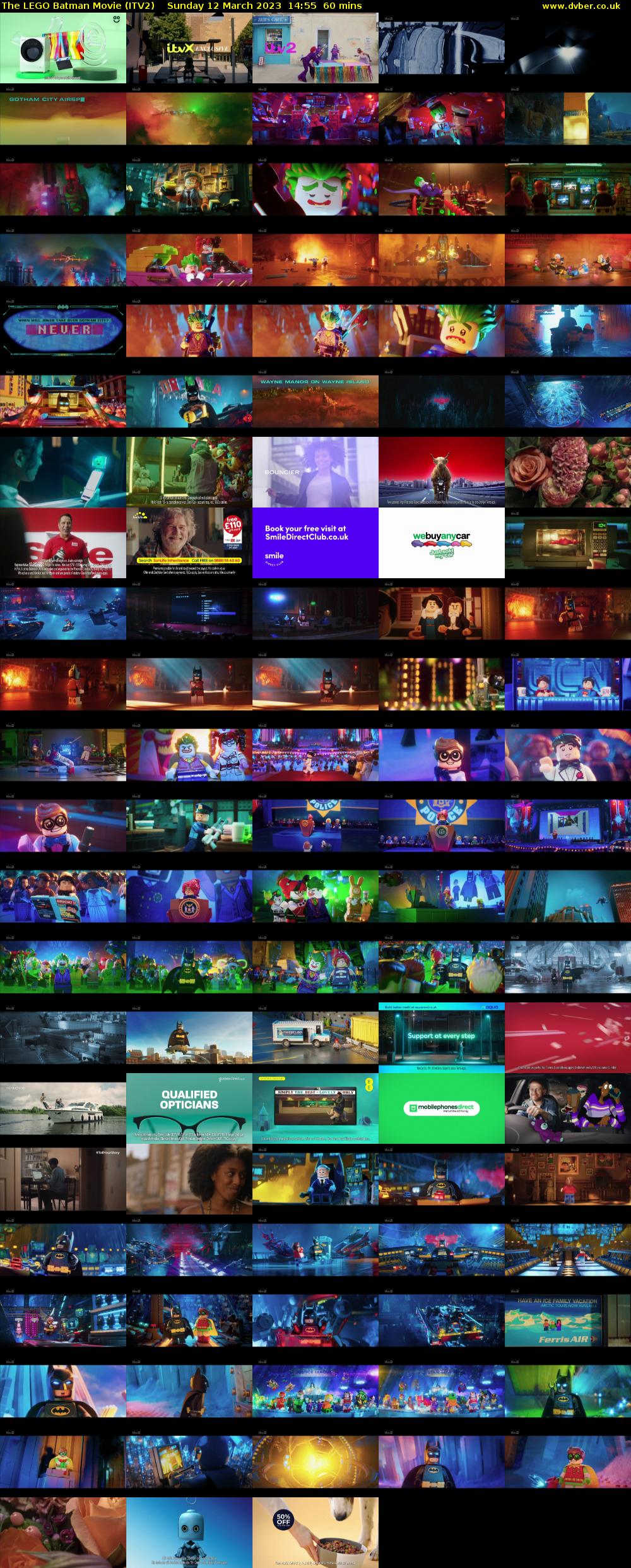 The Lego Batman Movie (ITV2) Sunday 12 March 2023 14:55 - 15:55