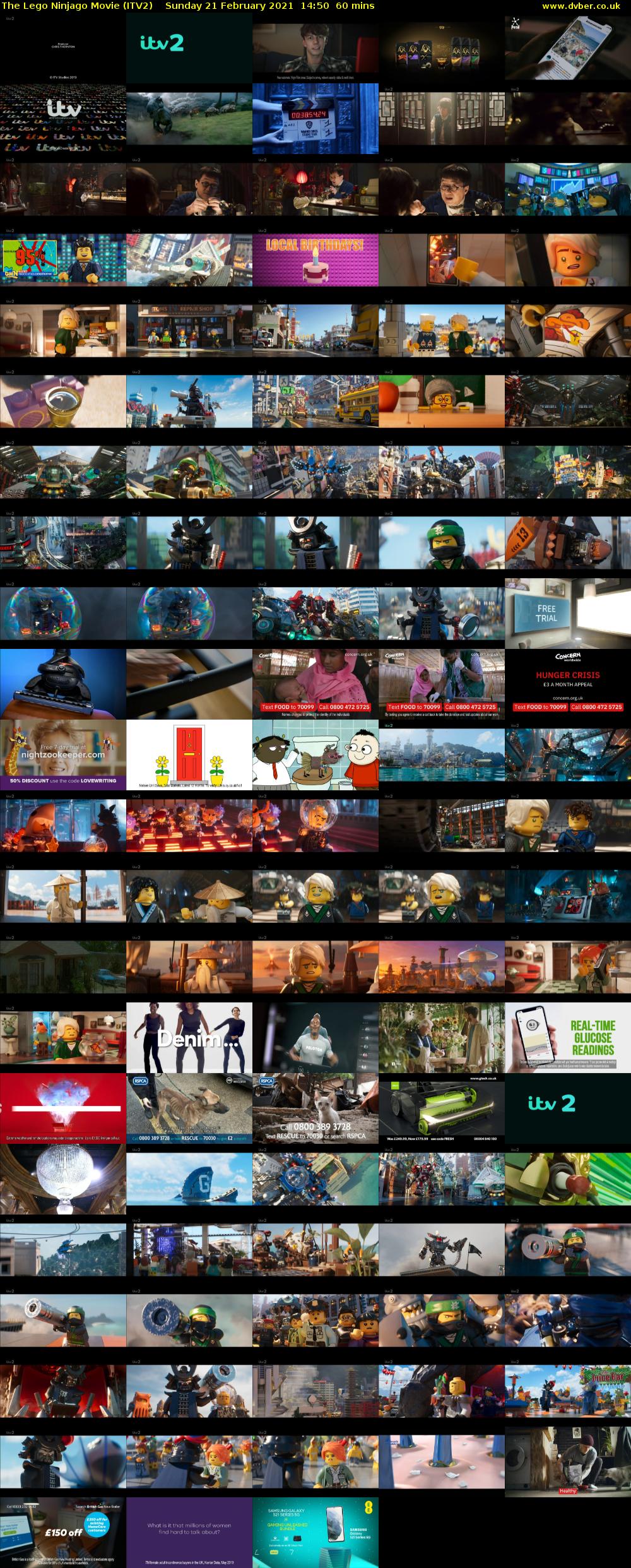 The Lego Ninjago Movie (ITV2) Sunday 21 February 2021 14:50 - 15:50