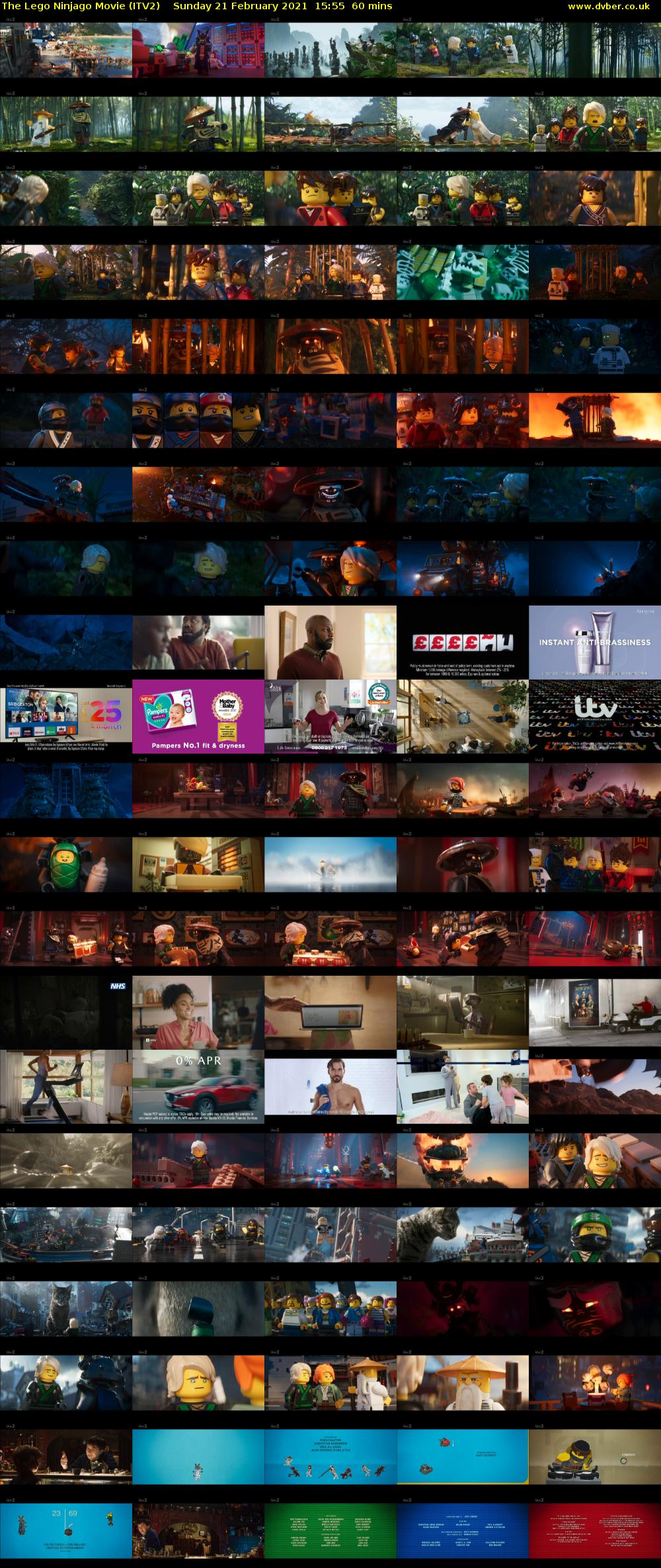 The Lego Ninjago Movie (ITV2) Sunday 21 February 2021 15:55 - 16:55