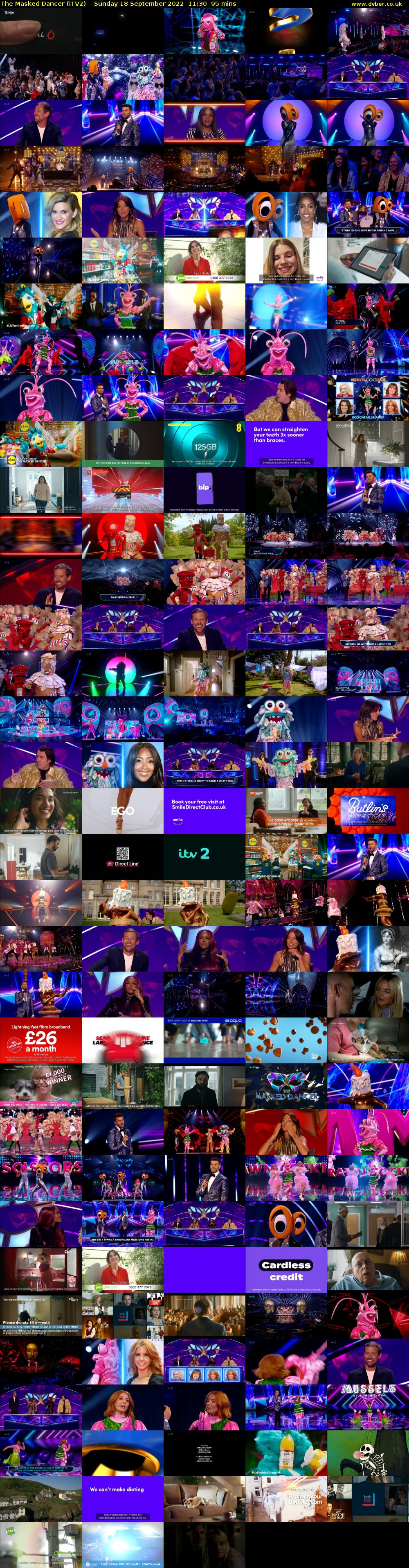 The Masked Dancer (ITV2) Sunday 18 September 2022 11:30 - 13:05