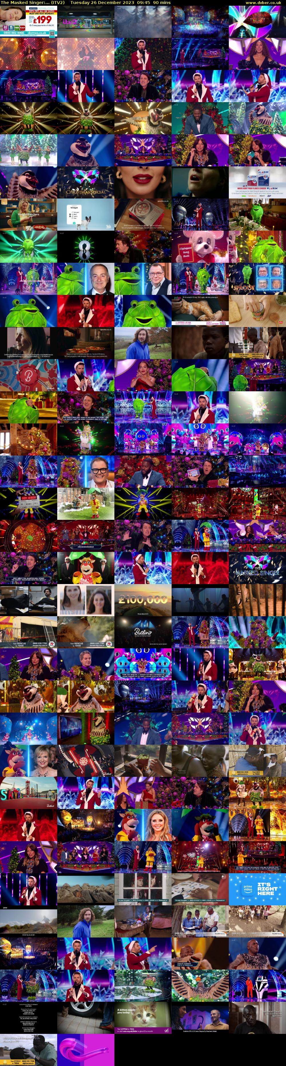 The Masked Singer:... (ITV2) Tuesday 26 December 2023 09:45 - 11:15