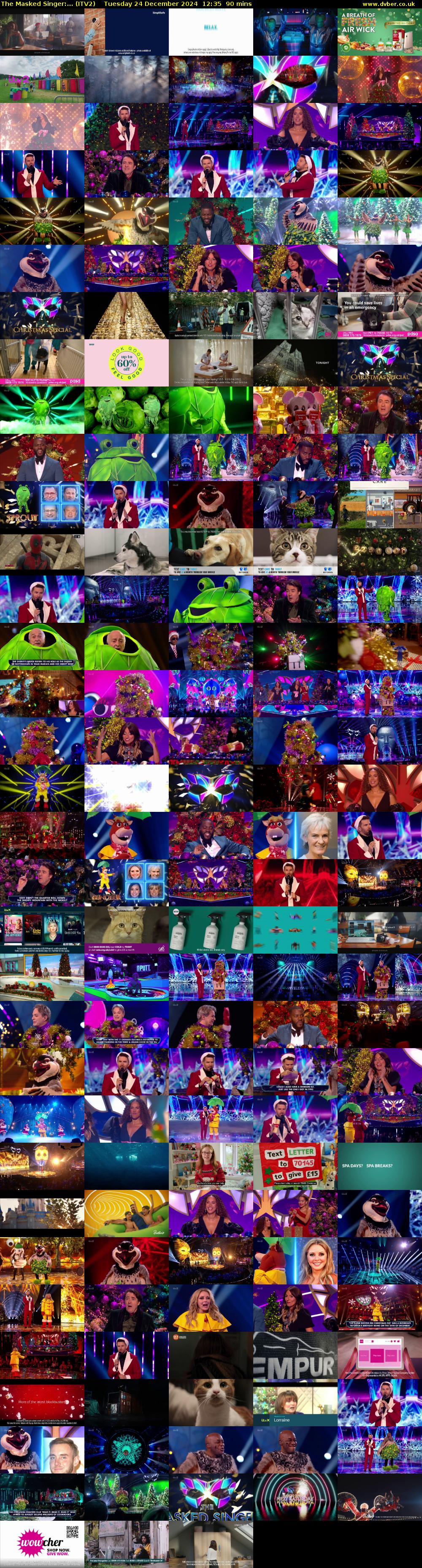The Masked Singer:... (ITV2) Tuesday 24 December 2024 12:35 - 14:05