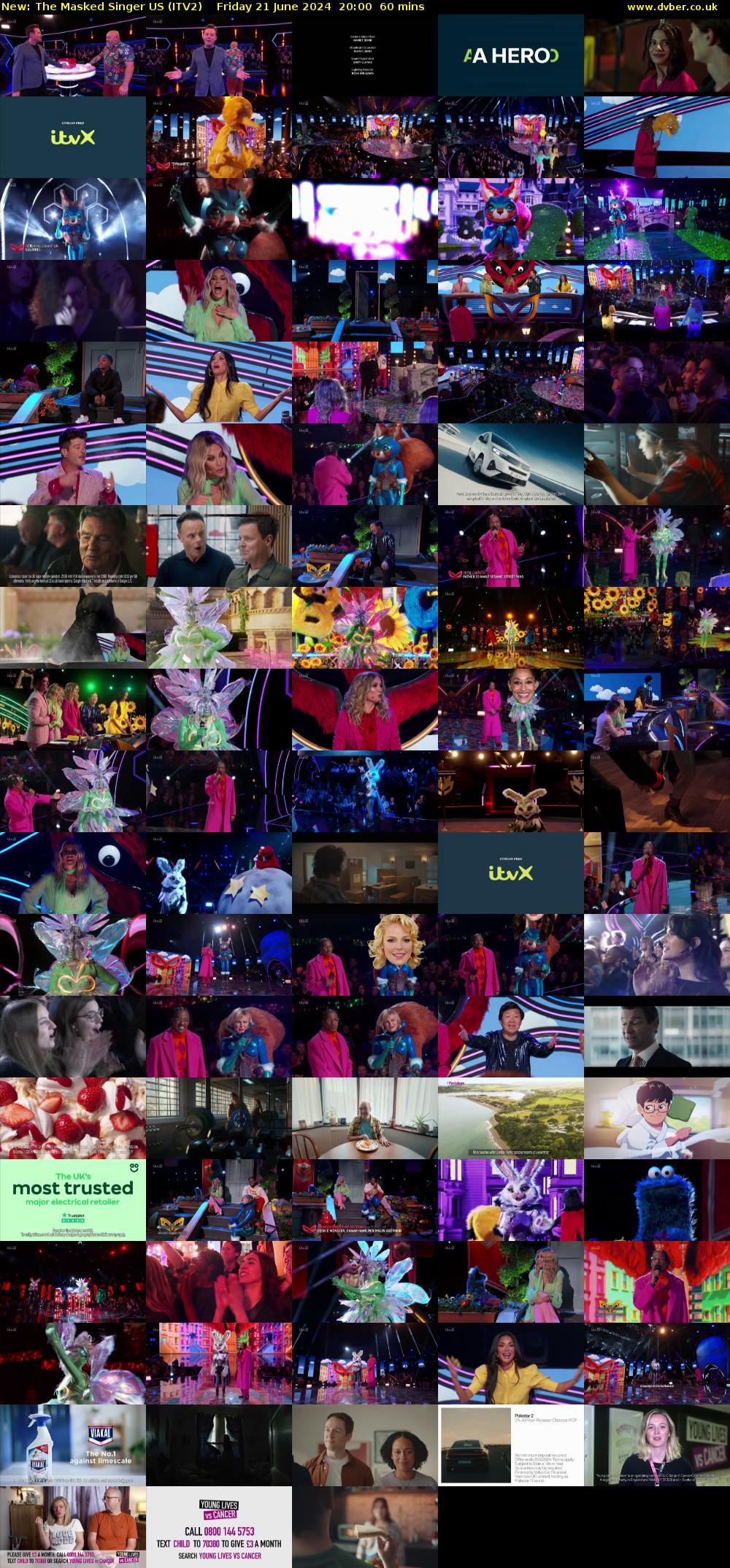 The Masked Singer US (ITV2) Friday 21 June 2024 20:00 - 21:00