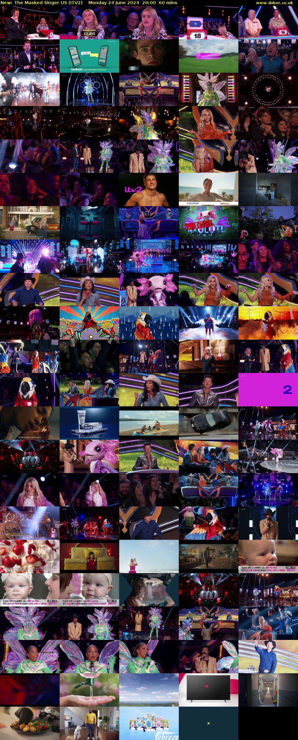 The Masked Singer US (ITV2) Monday 24 June 2024 20:00 - 21:00