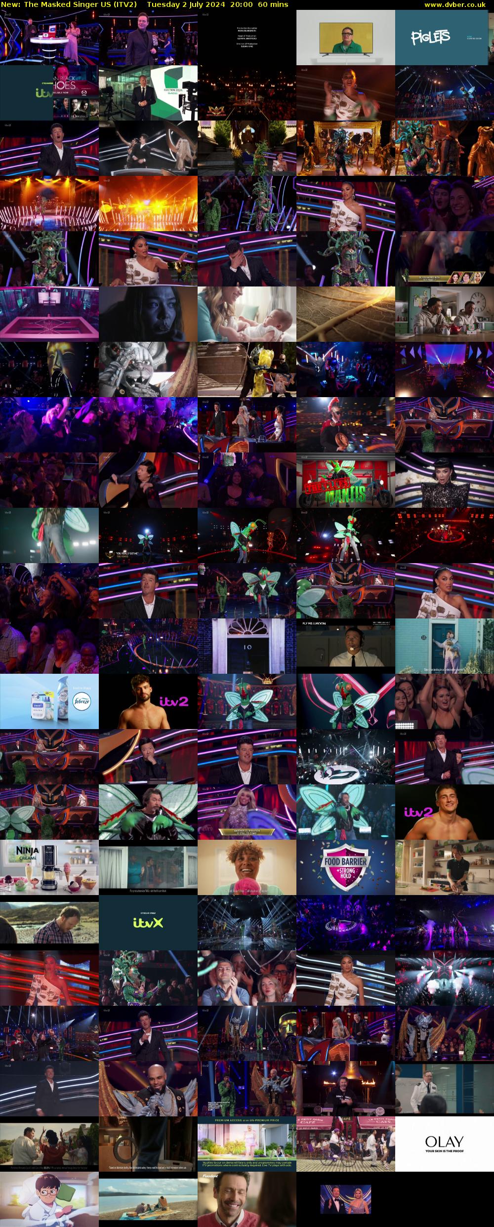 The Masked Singer US (ITV2) Tuesday 2 July 2024 20:00 - 21:00