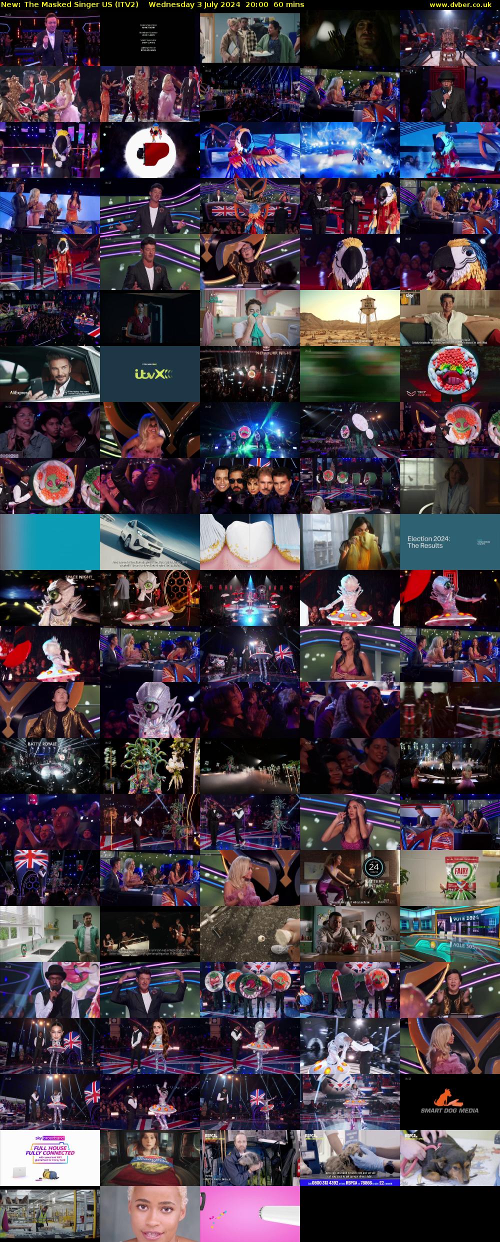 The Masked Singer US (ITV2) Wednesday 3 July 2024 20:00 - 21:00