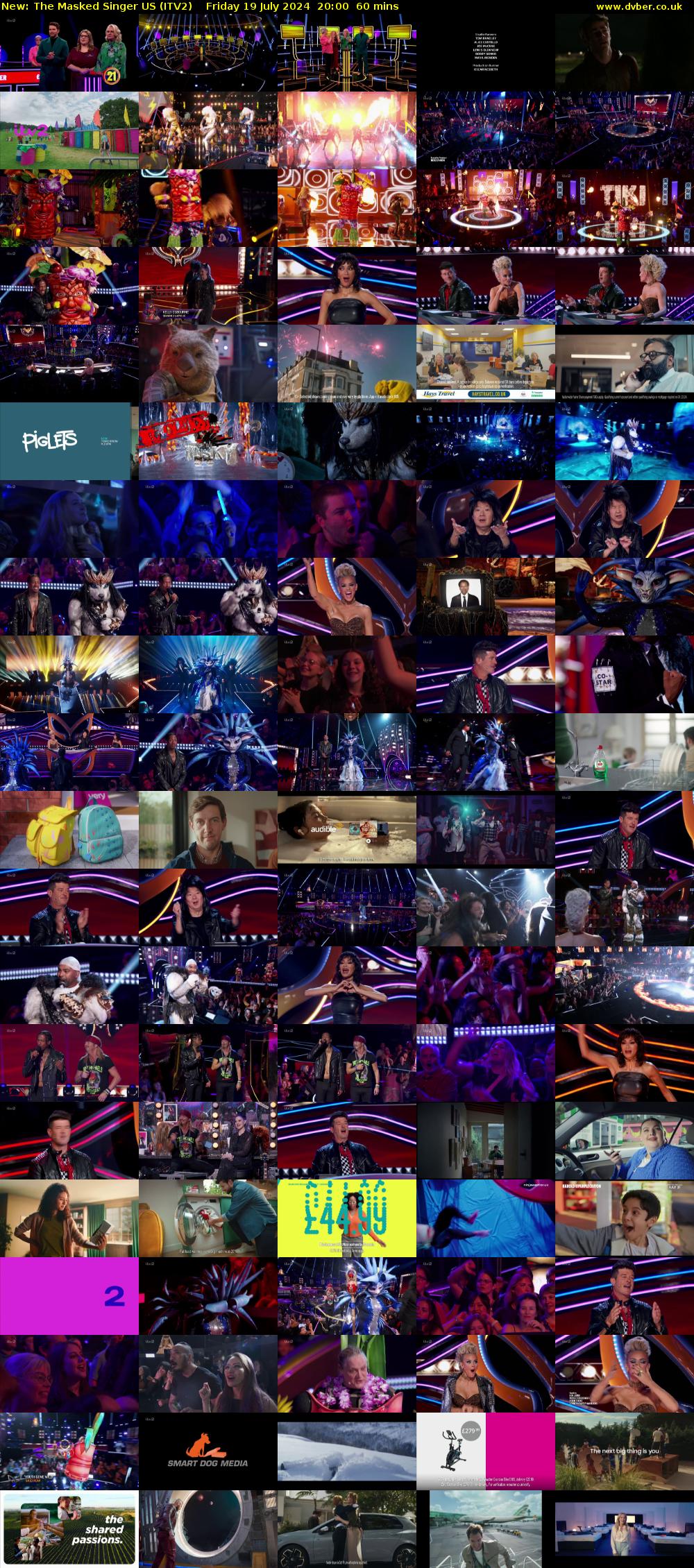 The Masked Singer US (ITV2) Friday 19 July 2024 20:00 - 21:00