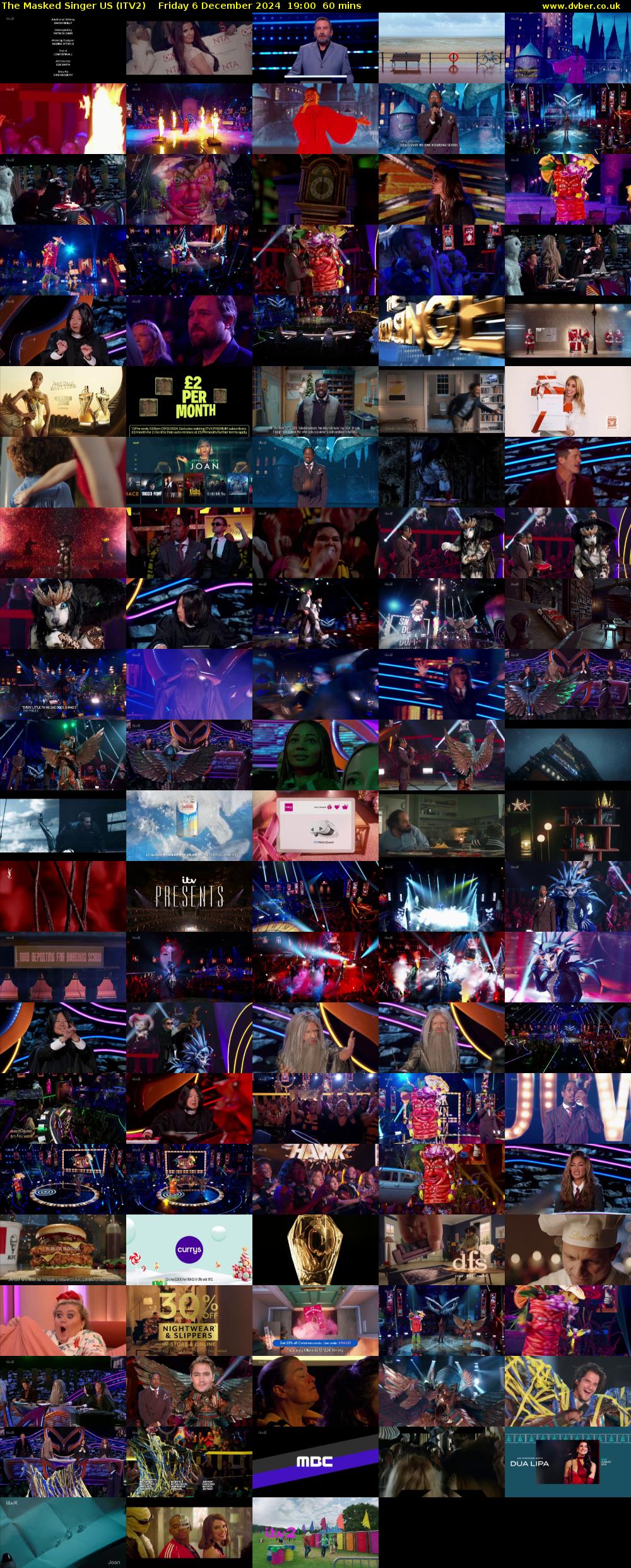 The Masked Singer US (ITV2) Friday 6 December 2024 19:00 - 20:00