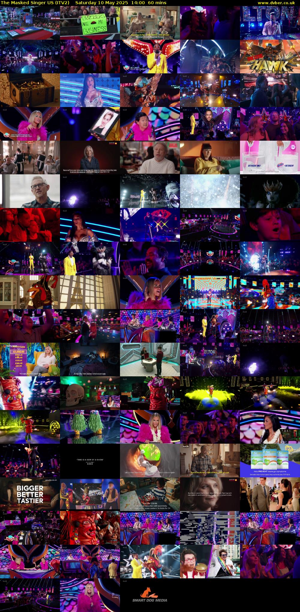 The Masked Singer US (ITV2) Saturday 10 May 2025 14:00 - 15:00