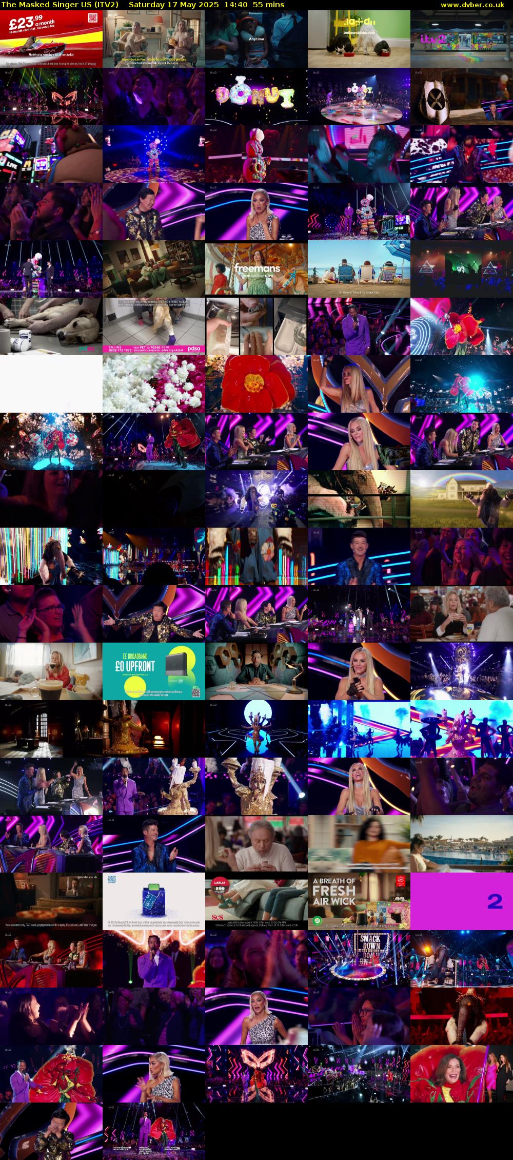 The Masked Singer US (ITV2) Saturday 17 May 2025 14:40 - 15:35