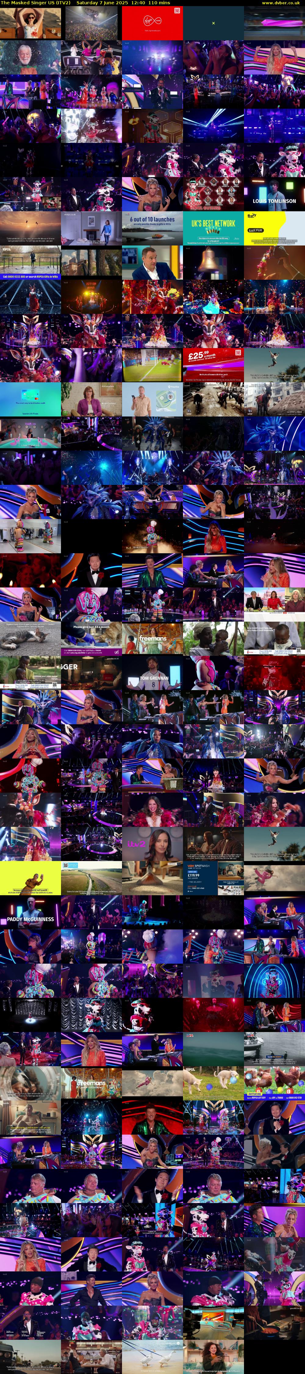 The Masked Singer US (ITV2) Saturday 7 June 2025 12:40 - 14:30