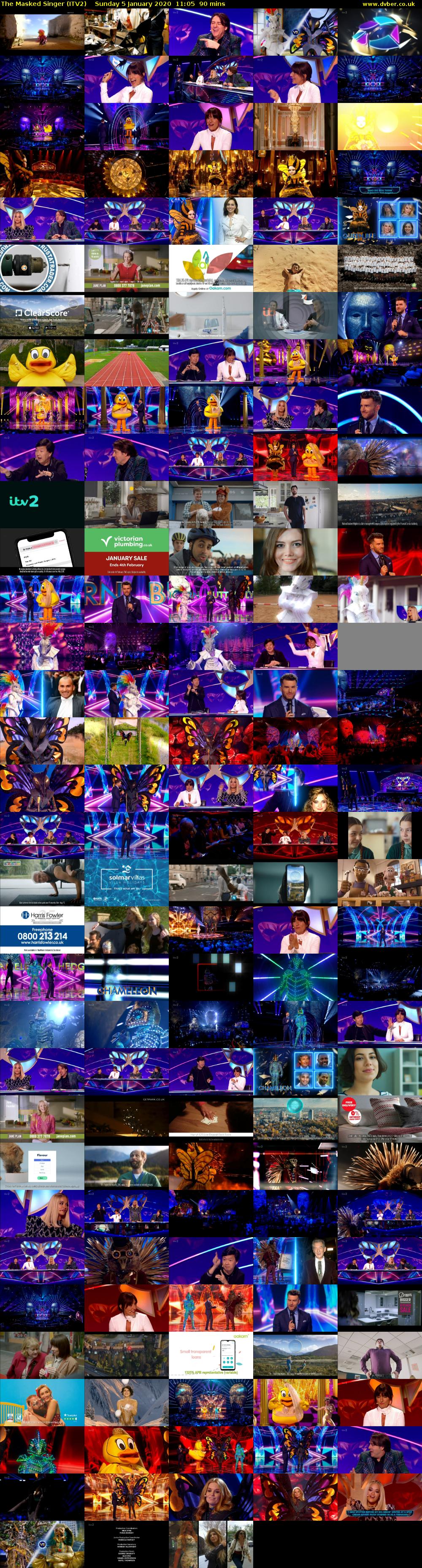 The Masked Singer (ITV2) Sunday 5 January 2020 11:05 - 12:35
