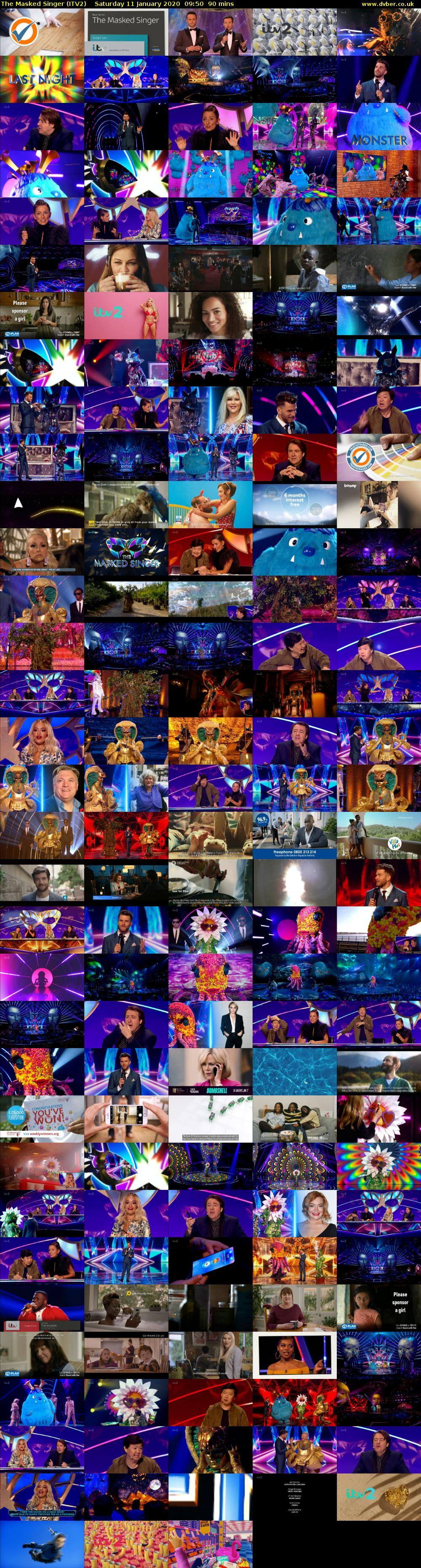 The Masked Singer (ITV2) Saturday 11 January 2020 09:50 - 11:20