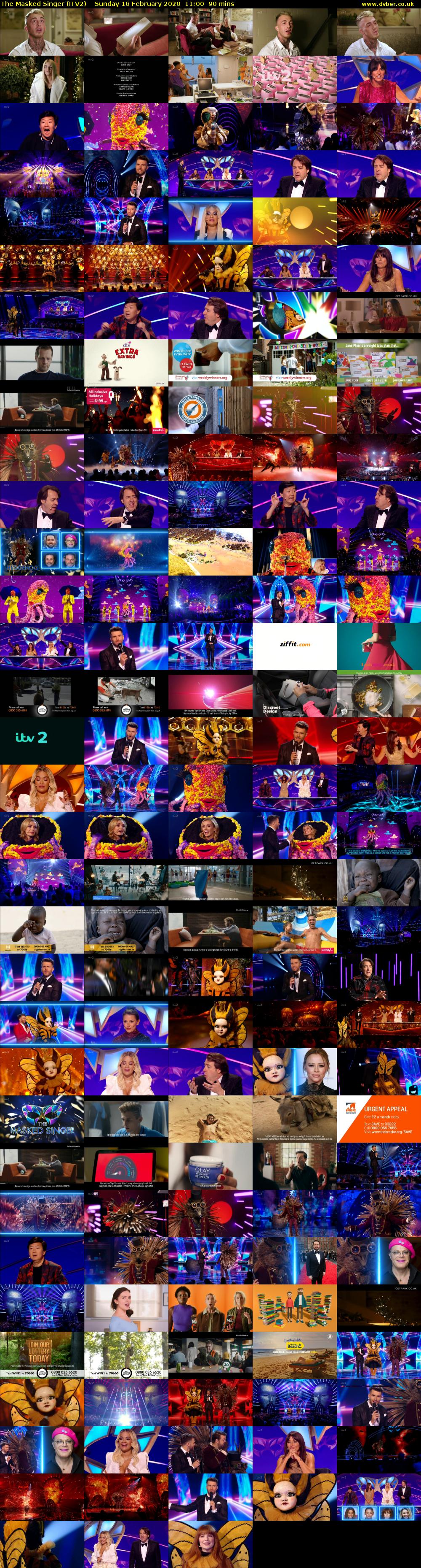 The Masked Singer (ITV2) Sunday 16 February 2020 11:00 - 12:30
