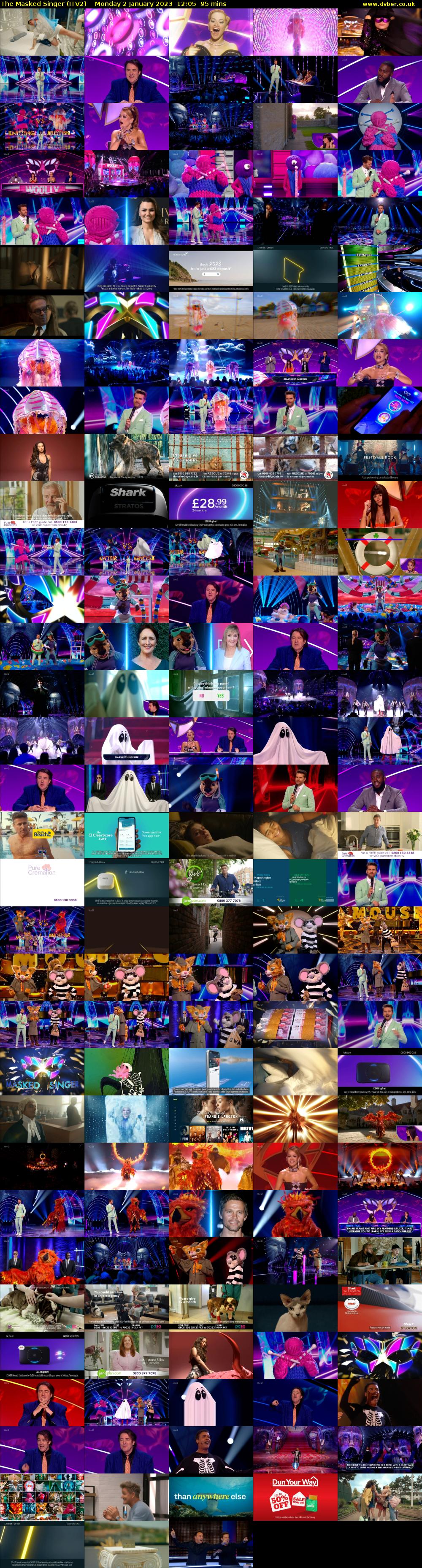 The Masked Singer (ITV2) Monday 2 January 2023 12:05 - 13:40