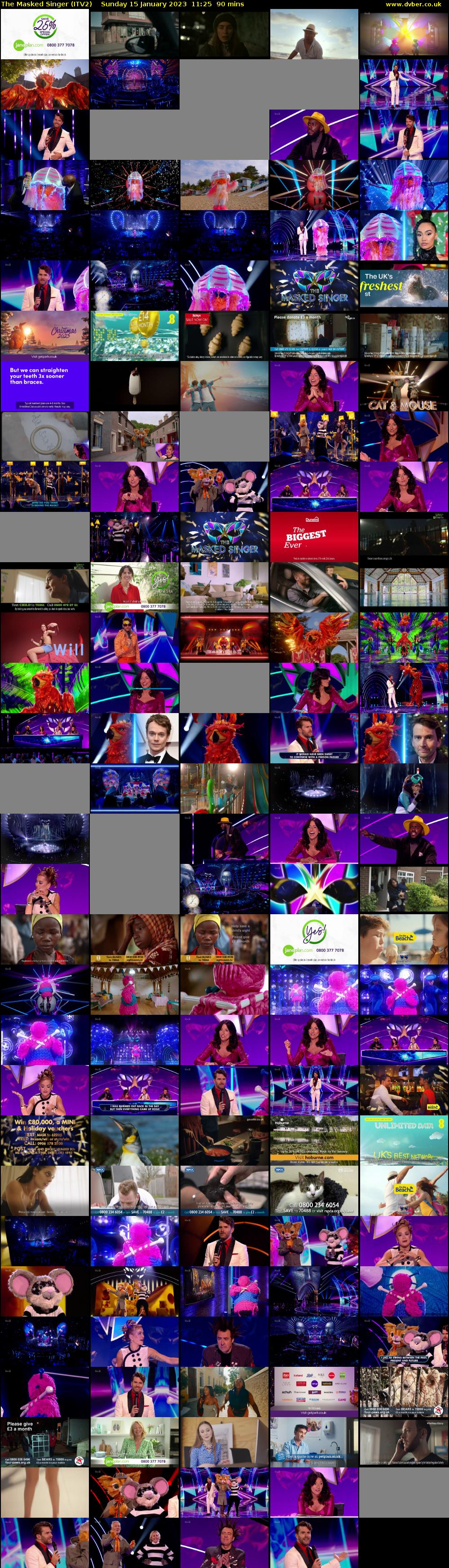 The Masked Singer (ITV2) Sunday 15 January 2023 11:25 - 12:55