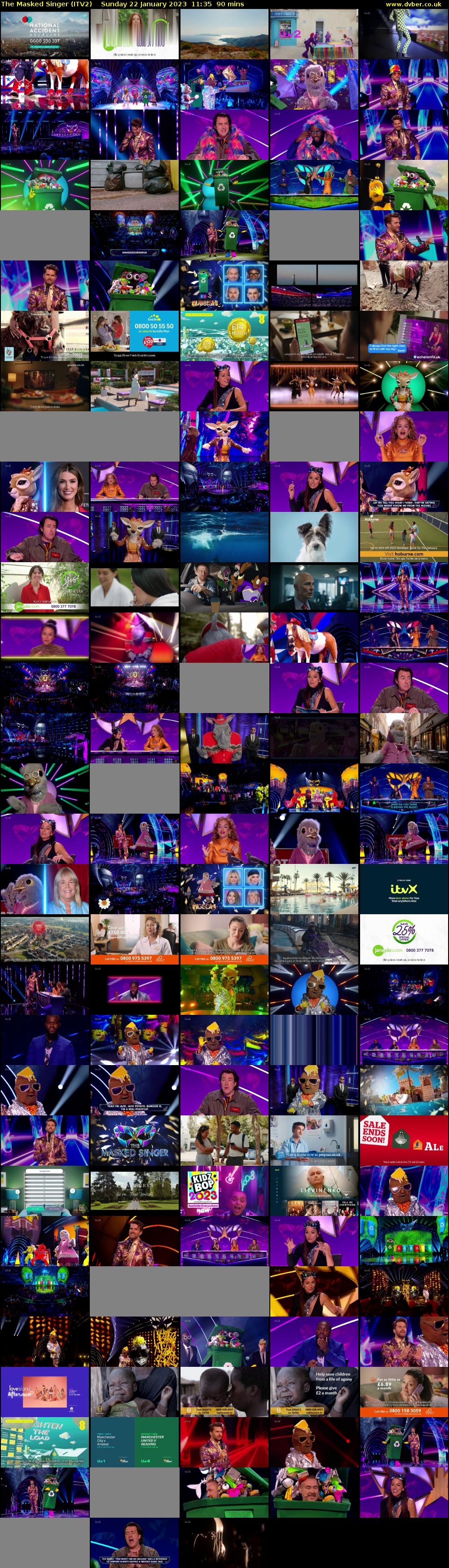 The Masked Singer (ITV2) Sunday 22 January 2023 11:35 - 13:05