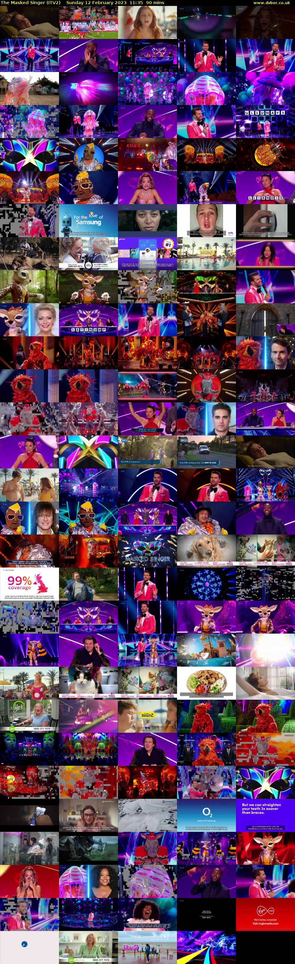 The Masked Singer (ITV2) Sunday 12 February 2023 11:35 - 13:05