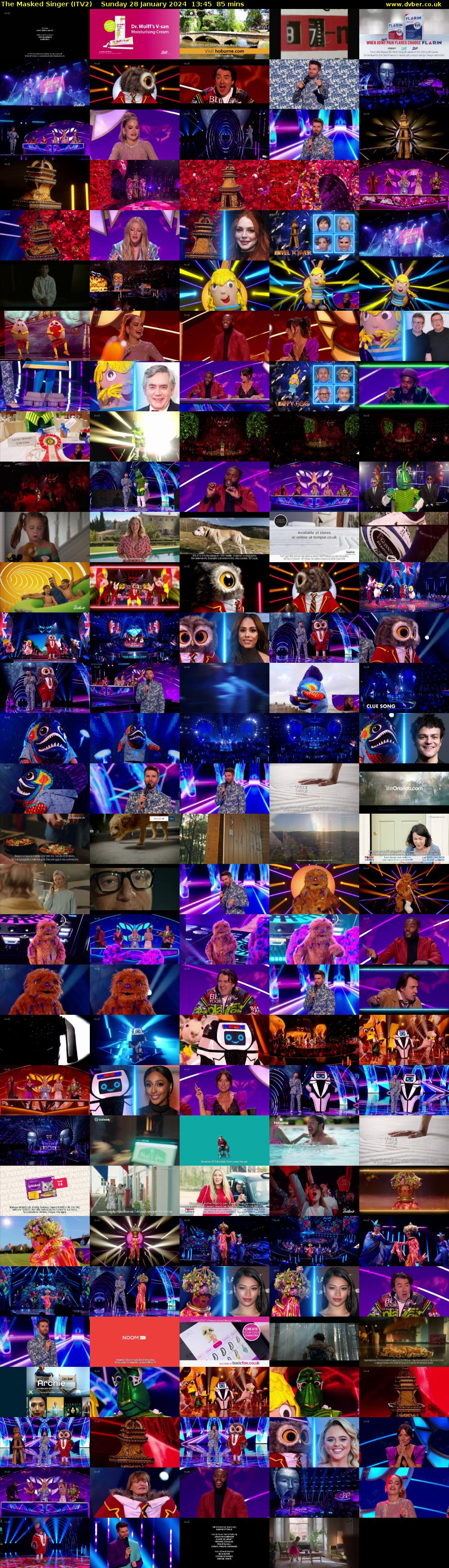 The Masked Singer (ITV2) Sunday 28 January 2024 13:45 - 15:10