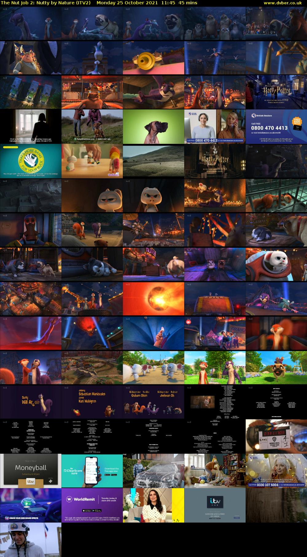 The Nut Job 2: Nutty by Nature (ITV2) Monday 25 October 2021 11:45 - 12:30