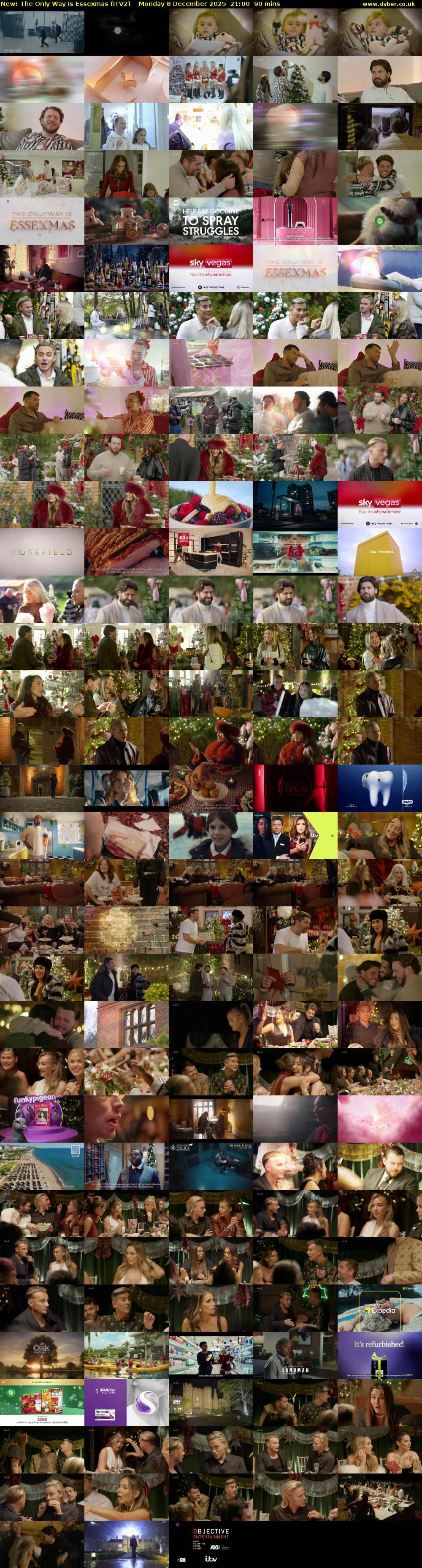 The Only Way Is Essexmas (ITV2) Monday 8 December 2025 21:00 - 22:30