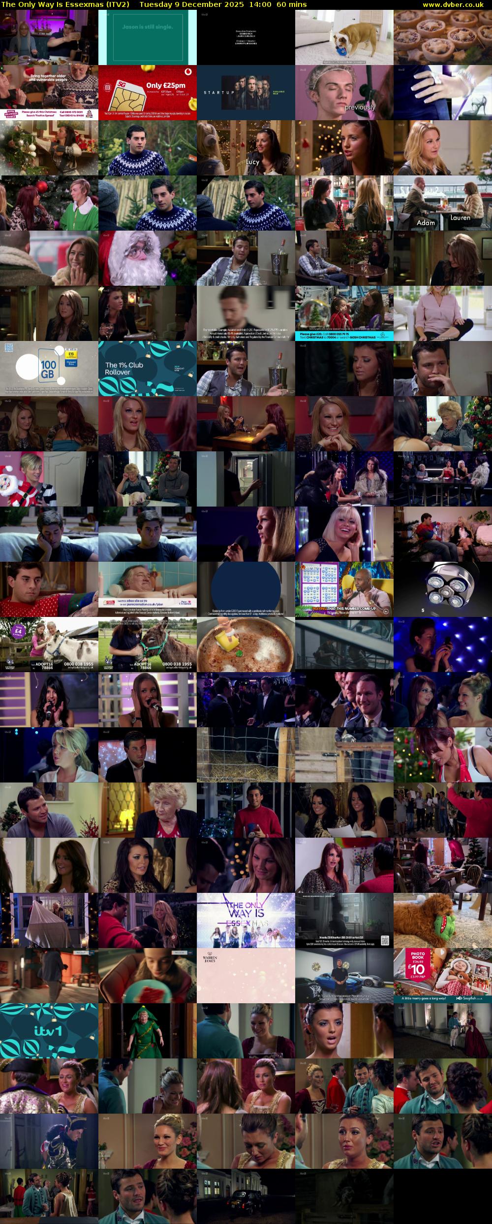 The Only Way Is Essexmas (ITV2) Tuesday 9 December 2025 14:00 - 15:00