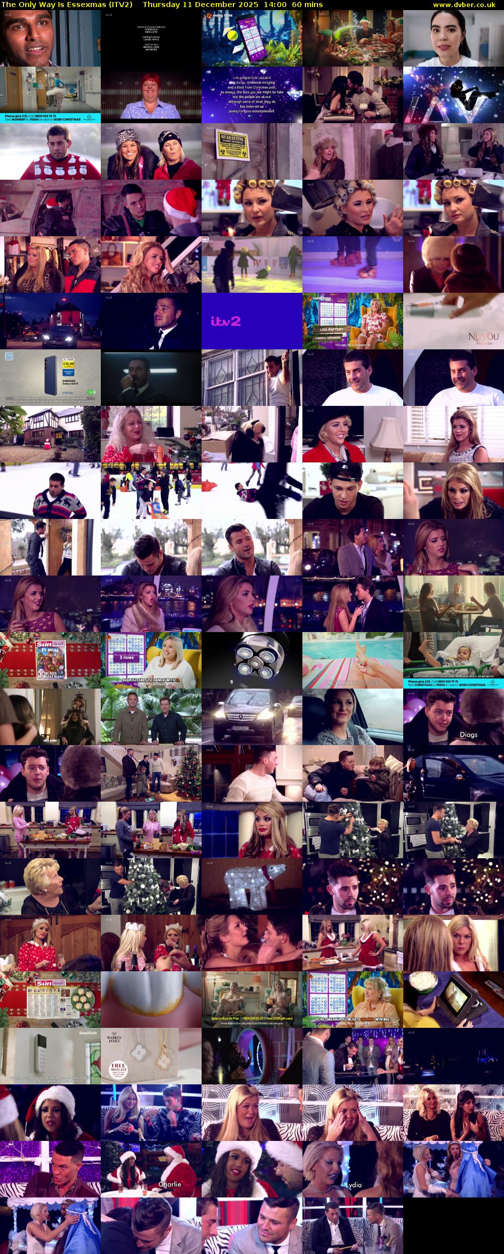 The Only Way Is Essexmas (ITV2) Thursday 11 December 2025 14:00 - 15:00