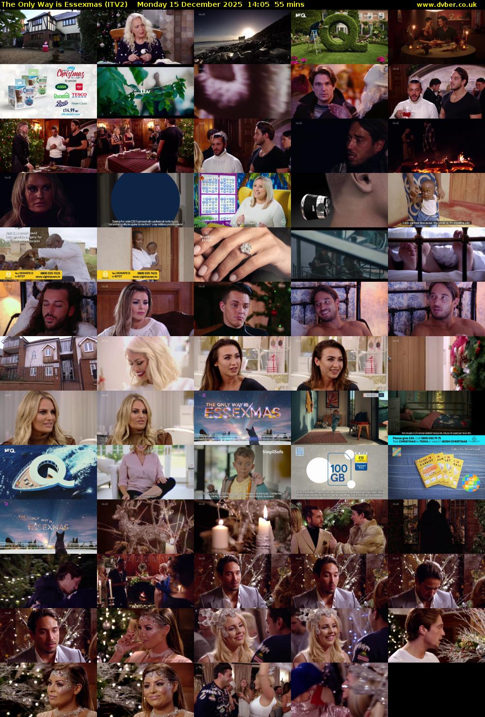The Only Way Is Essexmas (ITV2) Monday 15 December 2025 14:05 - 15:00