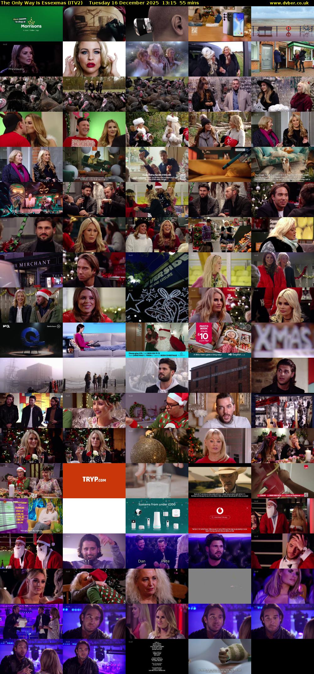 The Only Way Is Essexmas (ITV2) Tuesday 16 December 2025 13:15 - 14:10