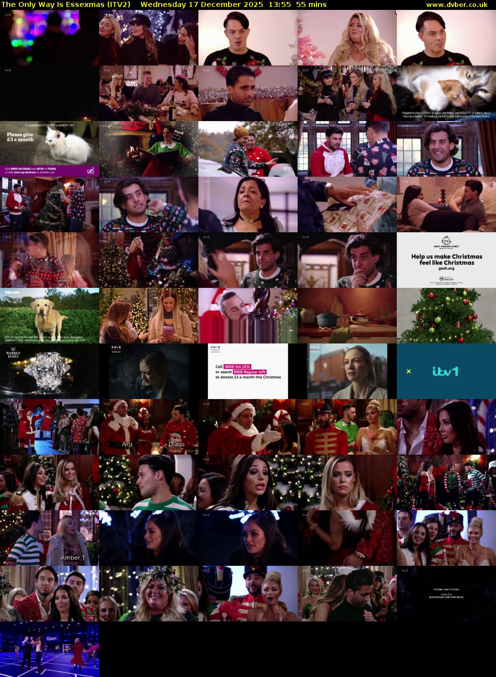 The Only Way Is Essexmas (ITV2) Wednesday 17 December 2025 13:55 - 14:50