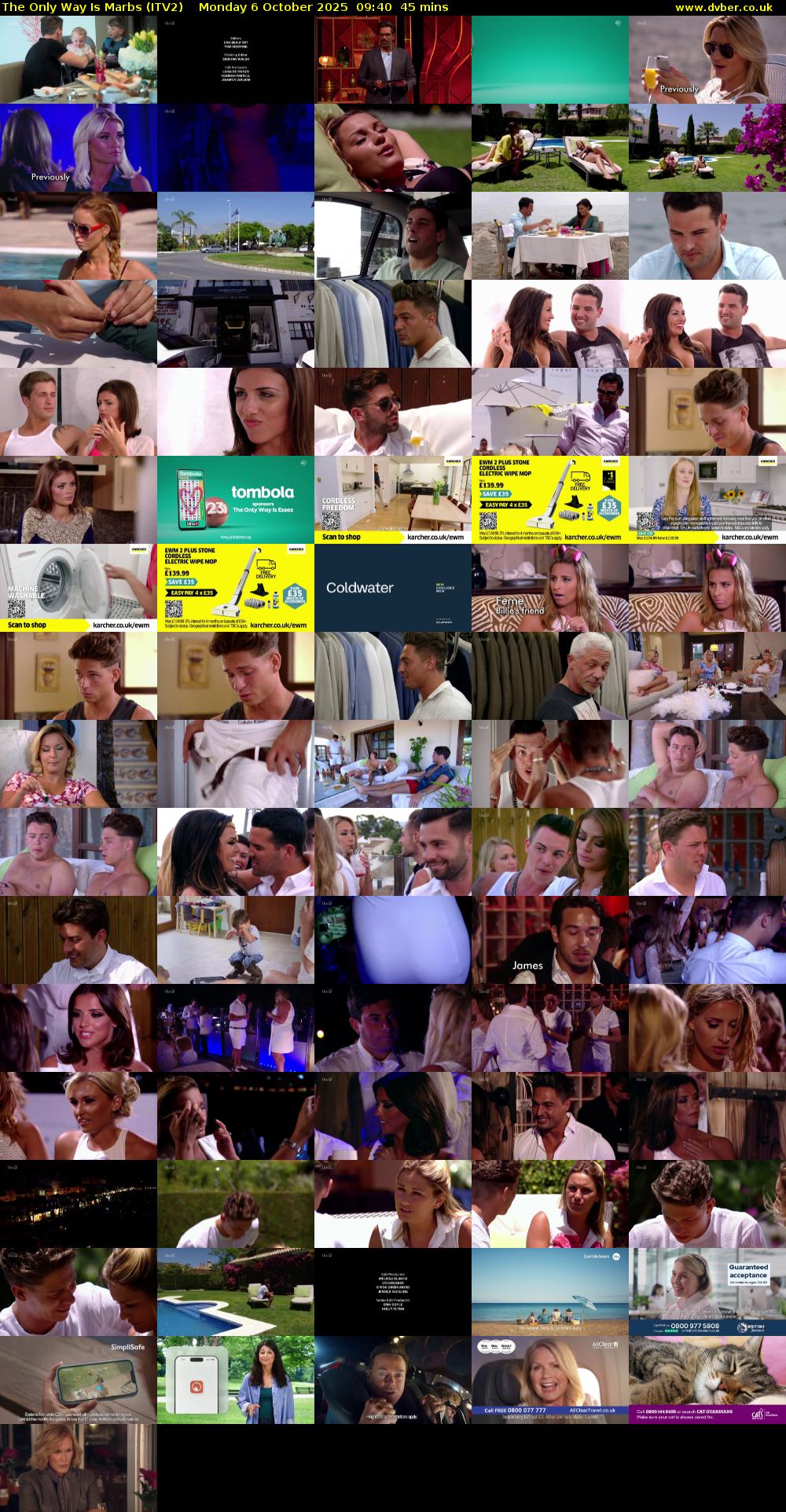 The Only Way Is Marbs (ITV2) Monday 6 October 2025 09:40 - 10:25
