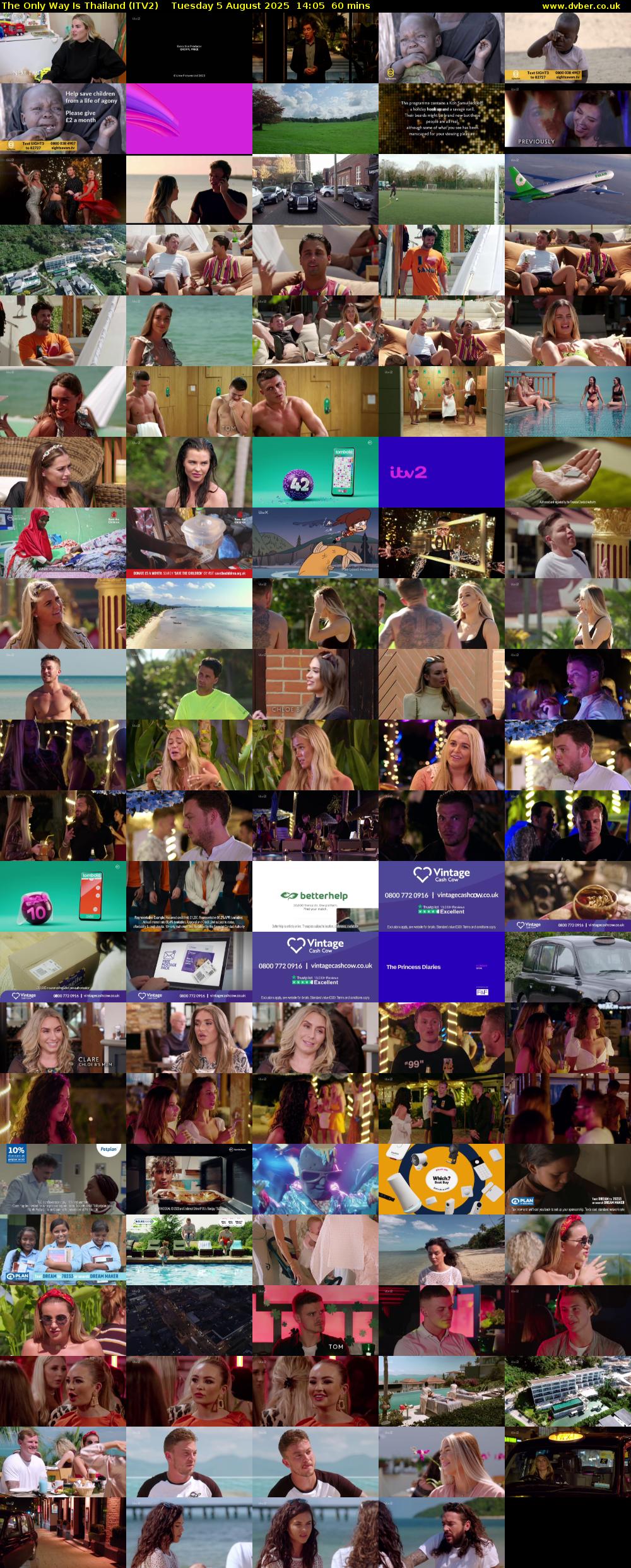 The Only Way Is Thailand (ITV2) Tuesday 5 August 2025 14:05 - 15:05