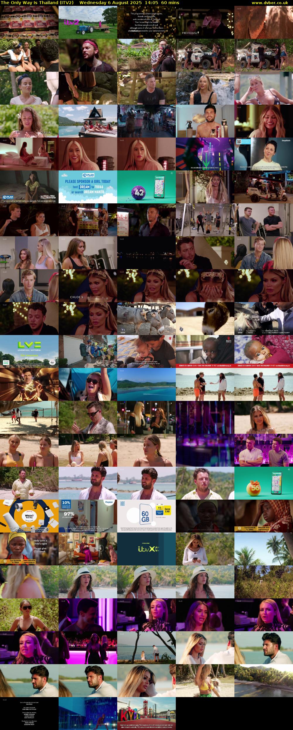 The Only Way Is Thailand (ITV2) Wednesday 6 August 2025 14:05 - 15:05