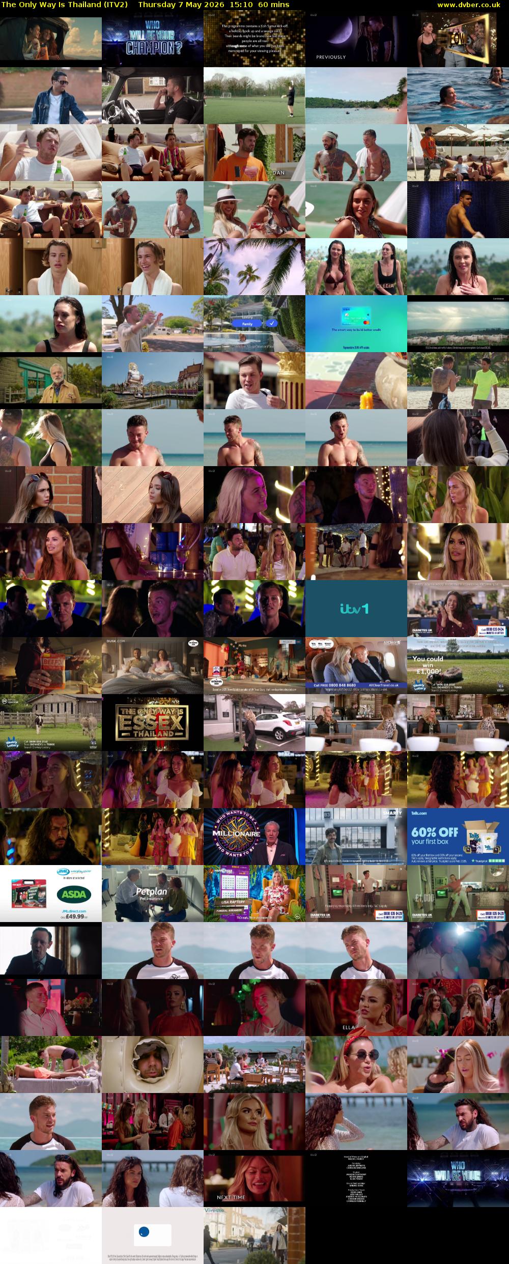 The Only Way Is Thailand (ITV2) Thursday 7 May 2026 15:10 - 16:10