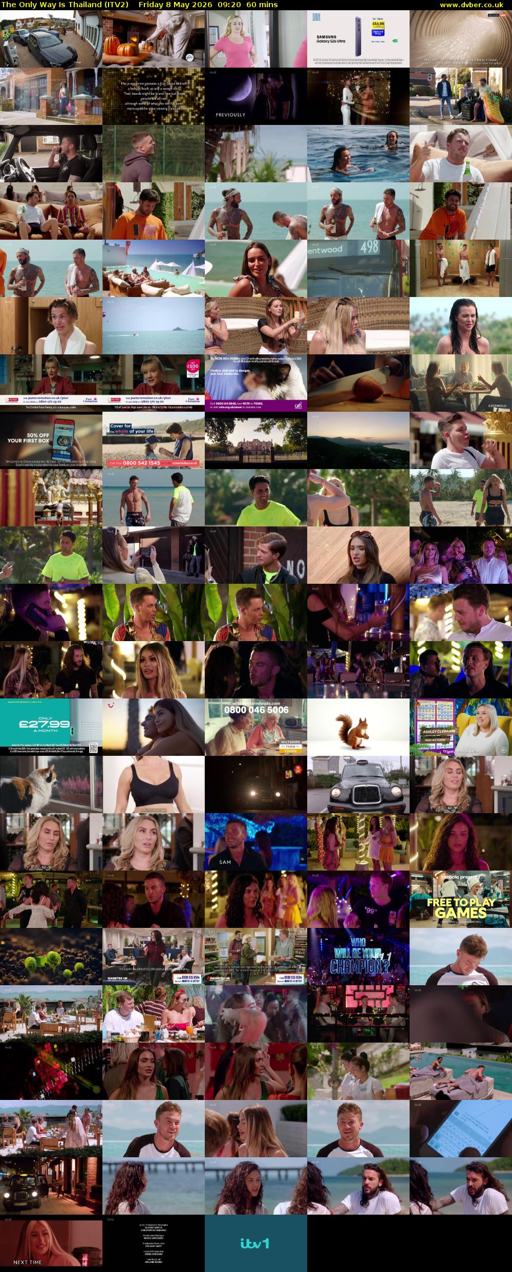 The Only Way Is Thailand (ITV2) Friday 8 May 2026 09:20 - 10:20