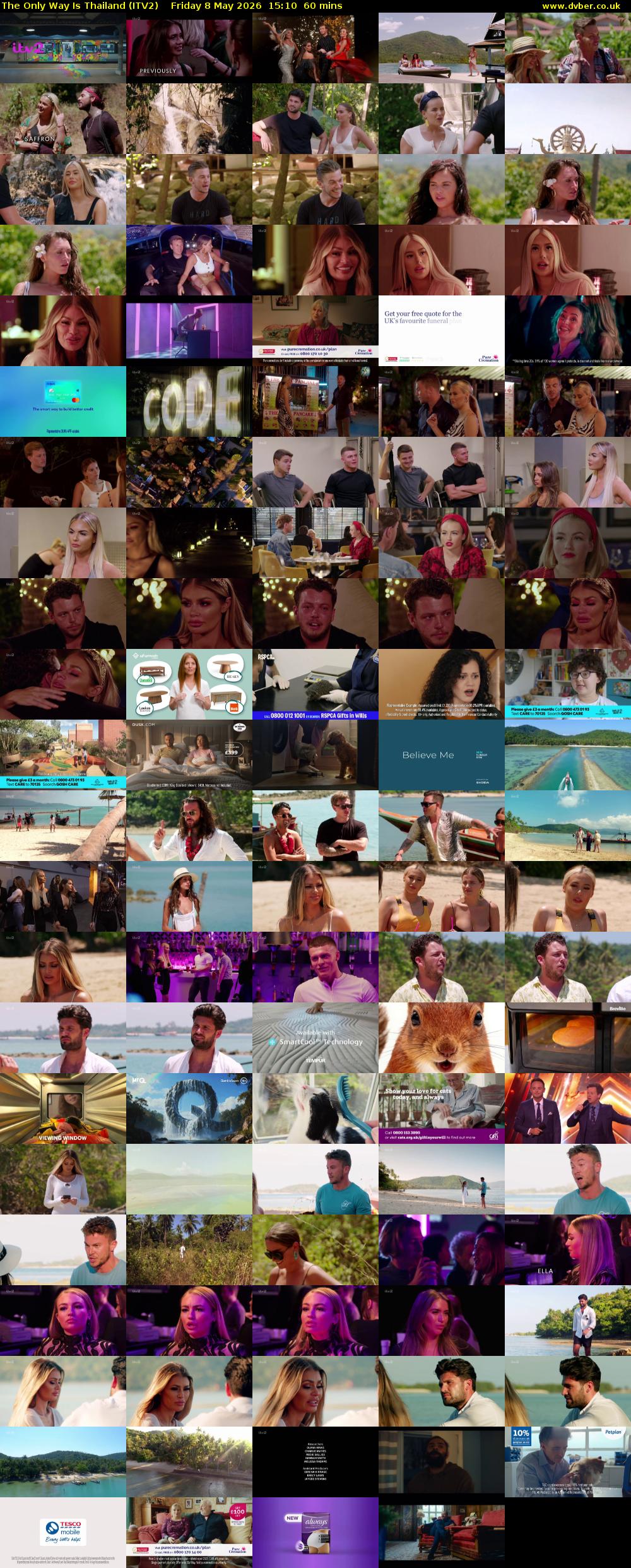 The Only Way Is Thailand (ITV2) Friday 8 May 2026 15:10 - 16:10