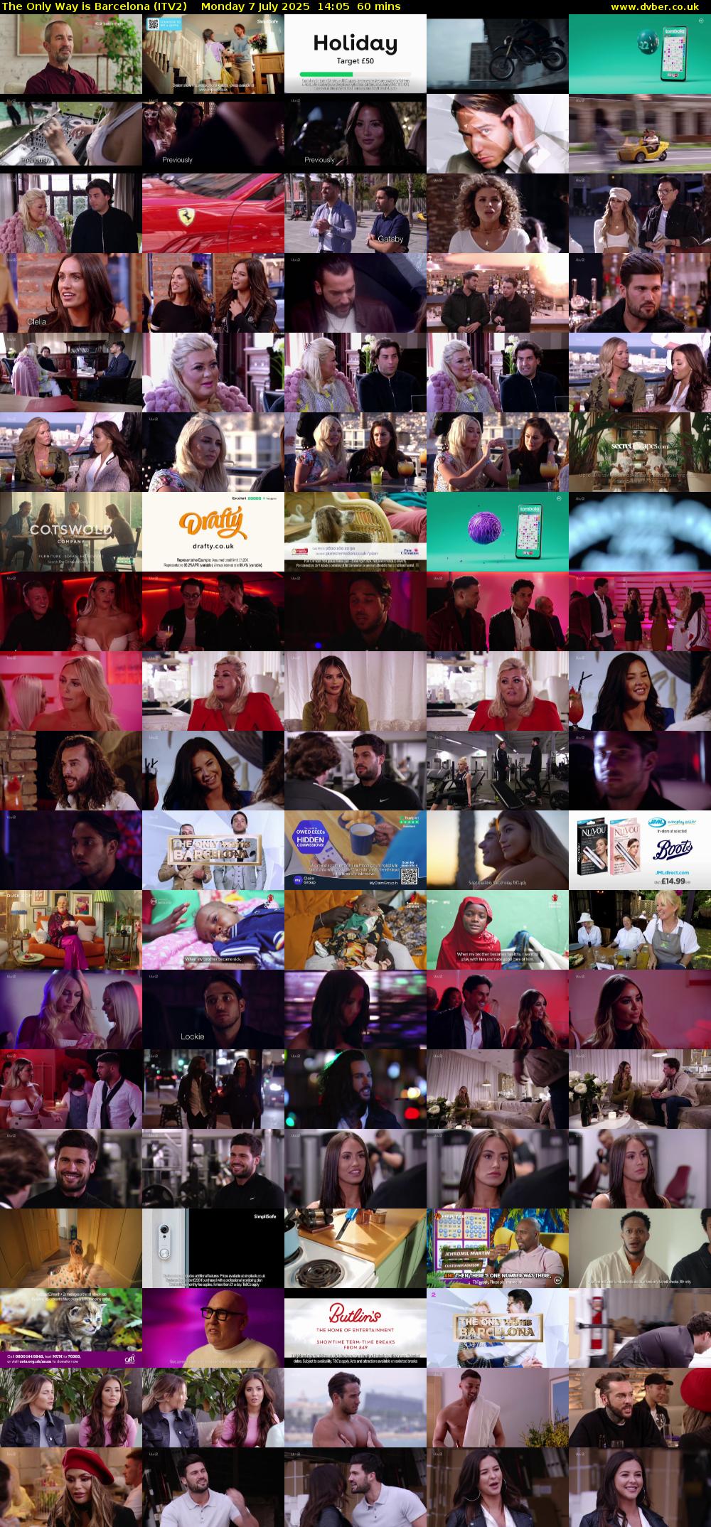 The Only Way is Barcelona (ITV2) Monday 7 July 2025 14:05 - 15:05