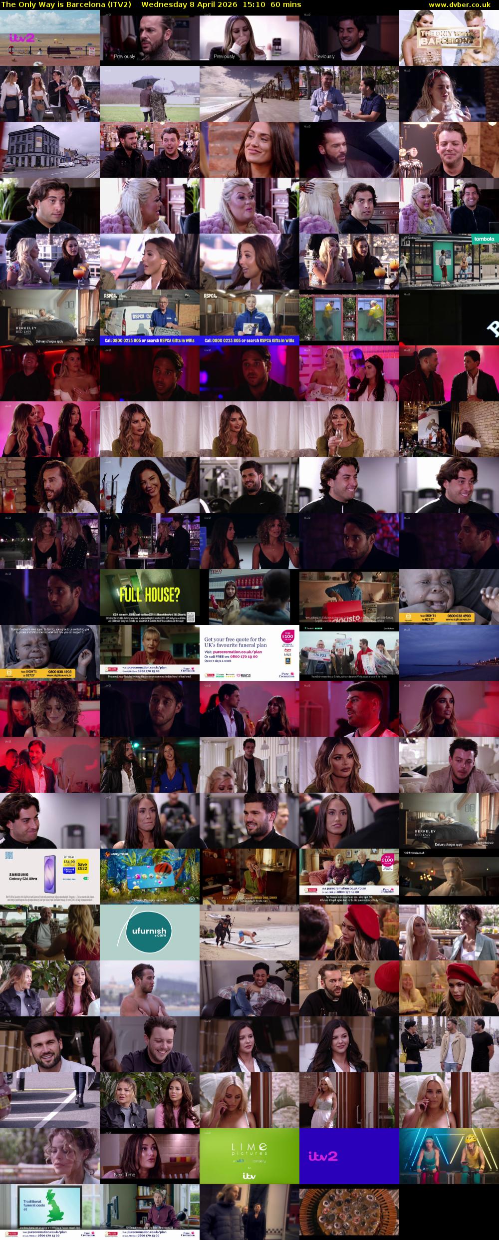 The Only Way is Barcelona (ITV2) Wednesday 8 April 2026 15:10 - 16:10