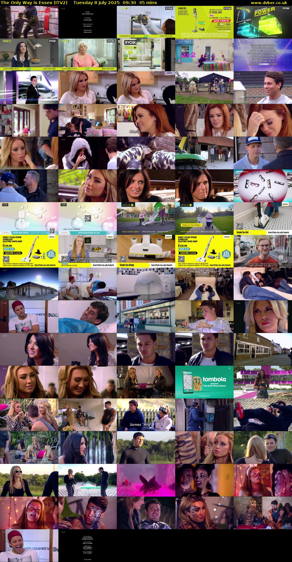 The Only Way is Essex (ITV2) Tuesday 8 July 2025 09:30 - 10:15