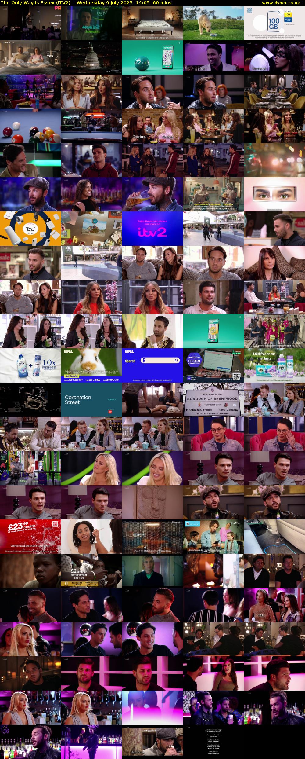 The Only Way is Essex (ITV2) Wednesday 9 July 2025 14:05 - 15:05