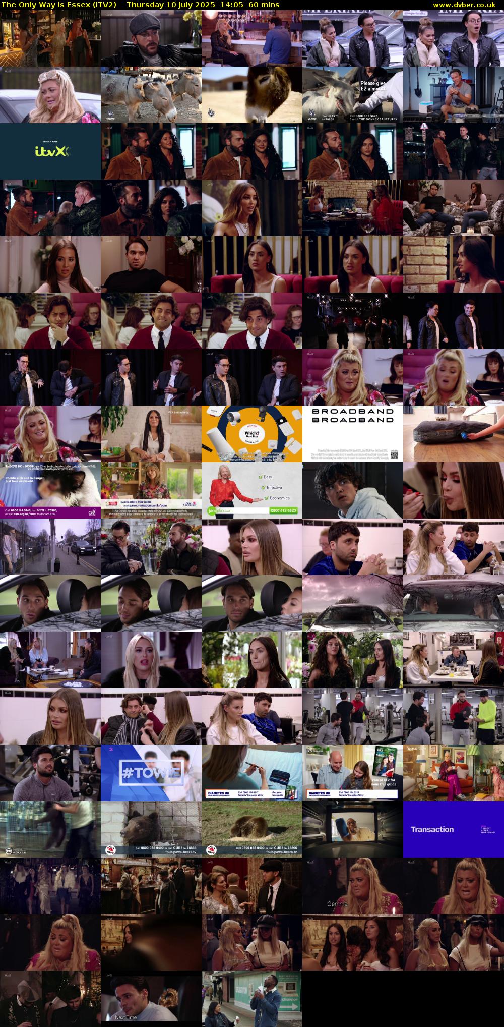 The Only Way is Essex (ITV2) Thursday 10 July 2025 14:05 - 15:05