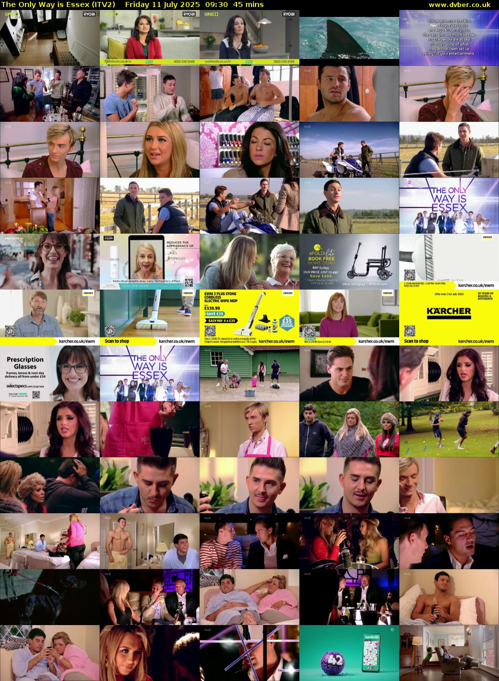 The Only Way is Essex (ITV2) Friday 11 July 2025 09:30 - 10:15