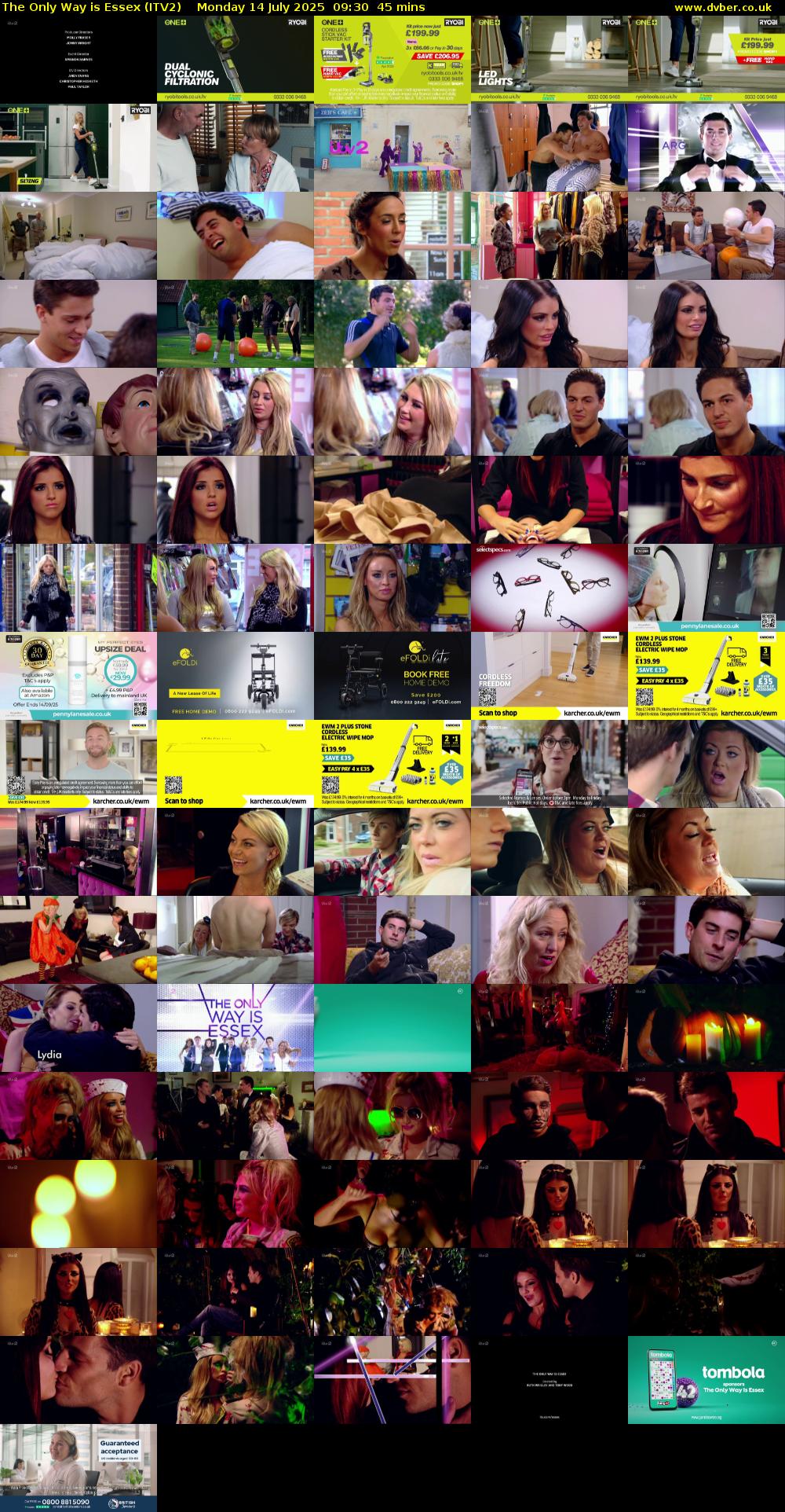 The Only Way is Essex (ITV2) Monday 14 July 2025 09:30 - 10:15