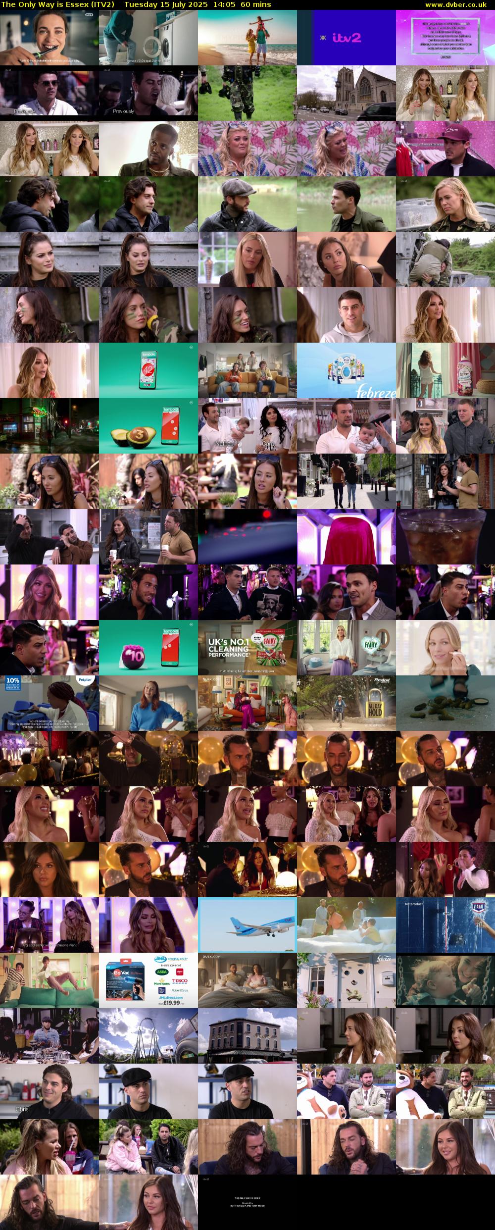 The Only Way is Essex (ITV2) Tuesday 15 July 2025 14:05 - 15:05